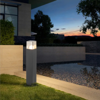 Inowel Landscape Path Lights with E26 Bulb Base(Bulb not Included) Modern Pathway Light Driveway Lights Wired 12226 - Grey - 31.5in